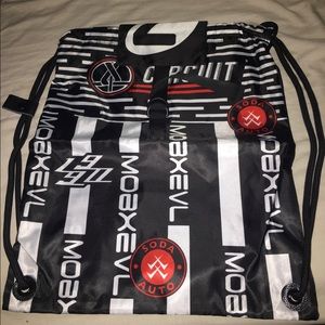 Graphic Drawstring Book Bag